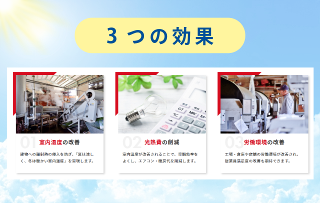 サーモバリア-3つの効果