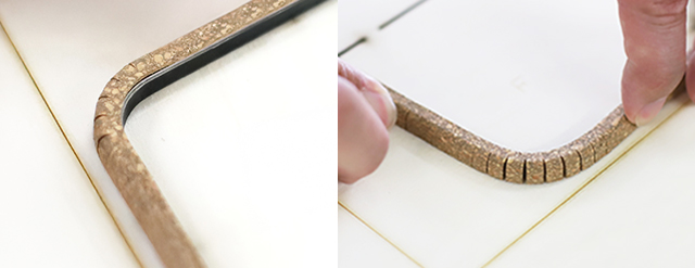 「スリットコルクR」使用例